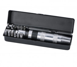 ST096 Отвертка ударная с набором бит ROSSVIK, 13 предметов