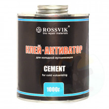 Клей-активатор (ROSSVIK) 1000мл/1300г (банка с кистью)