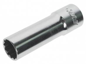 Головка свечная с резиновым фиксатором 12-гранная 1/2